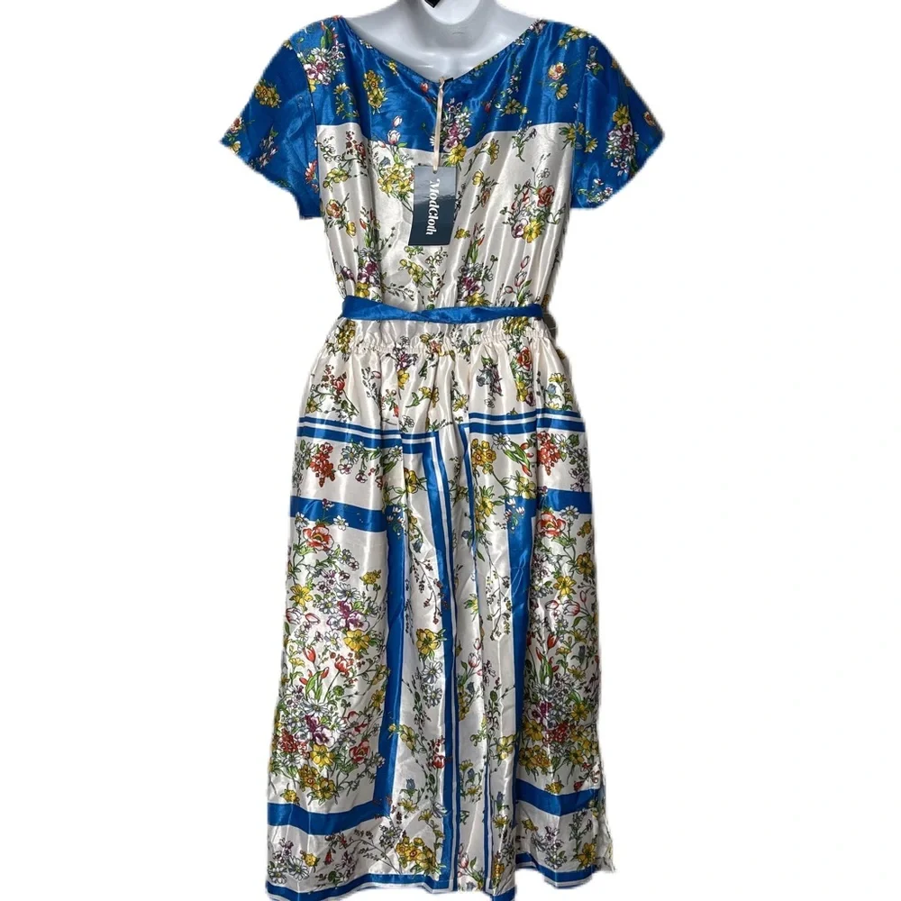 ModCloth Sunlit Reverie Floral Dress Size Medium - Picture 5 of 7